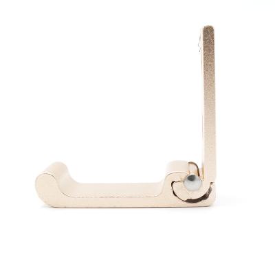 China Durable Metal Aluminum Alloy Single Clothes Hook Folding Coat Hook Folding Wall Hook for sale