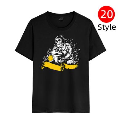 China Custom LOGO Graphics Printing Casual 100%Cotton Cotton T-shirt High Quality Pure Cotton T-shirts Anti-wrinkle Manufacturer Create Own T-shirt Design for sale