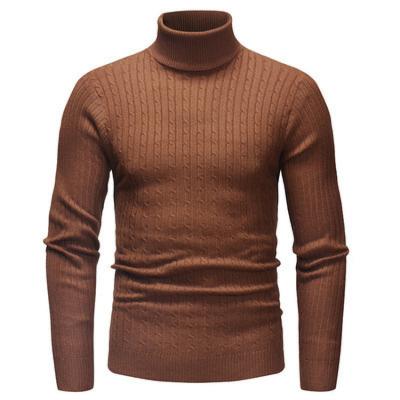 China New Style Anti-Wrinkle Autumn And Winter Slim Fit Solid Color Basing Shirt Turtle Neck Winter Clothes For Men Sweater for sale