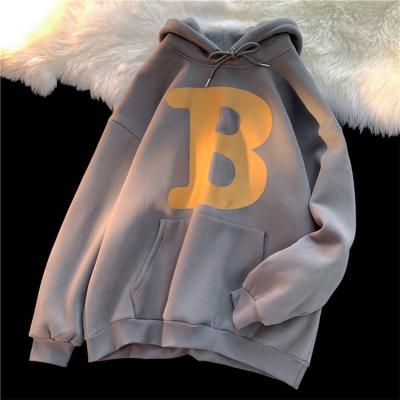 China 2022 New Anti-wrinkle Design Letter Printing Men's Pullover High Quality Polyester Over Size Heavy Hoodie for sale