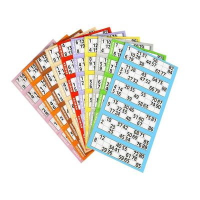 China Custom Printing Verification Code Halloween Art Paper Game Card Playing Card Bingo Card For Kids for sale