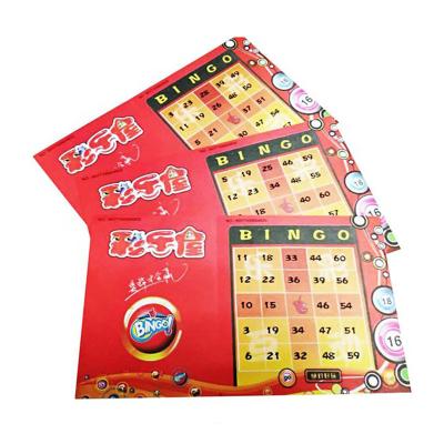 China Wholesale Custom Verification Code Board Game Card Bingo Card Game For Kids for sale