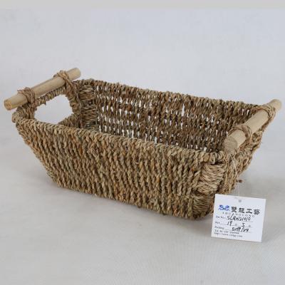 China Sustainable Home Decor Premium Woven Baskets Woven Storage Cube Basket for sale