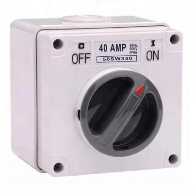 China Changeover Isolator Switch Australian Industrial 56SW110 IP66 Three Phase Waterproof Protected Surface Square Manual Changeover Switch for sale