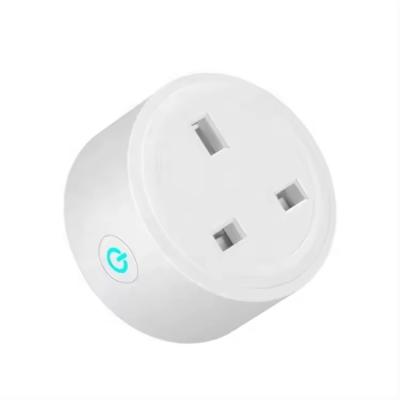 China ABS+PC Tuya WIFI Timing Socket 3 Pin UK Plug Outlet Smart Home Power Outlet Power Monitor Work With Aleax Socket for sale