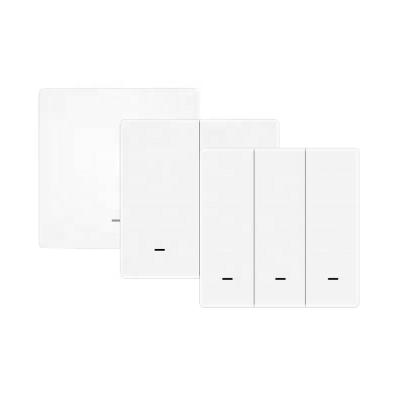 China Anti surge 86Type EU Tuya Wifi Smart IOT Intelligent 1 Gang Light Push Switch Neutral Work With Alexa And Google Home for sale