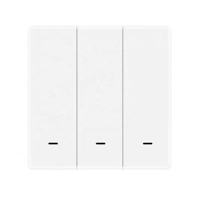 China Anti surge NO Neutral Wire Required Smart Wall Switch Mechanical Key Wifi Switch Smart Home Tuya APP Remote Control Timer Switch Alexa for sale