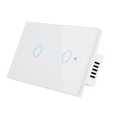 China Touch Sensitive 2024 Popular Market WiFi Tuya Smart Home with RF433 Functions Touch Light Switch for sale