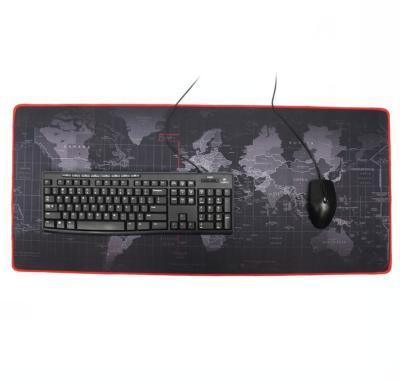 China Custom World Map Logo Laptop Computer Mouse Mat Oversized Gaming Mouse Pad World Map Mouse Pad for sale