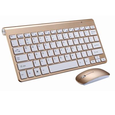 China For Home Office 2.4Ghz Mini Wireless Keyboard And Mouse Combo For Apple Keyboard Wireless Mouse Set Bulk for sale