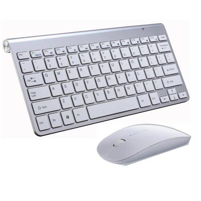 China new ultra-thin Whisper-quiet 2.4G Mini Keyboard And Mouse Set USB BT Slient Keyboard And Mouse Combo for sale