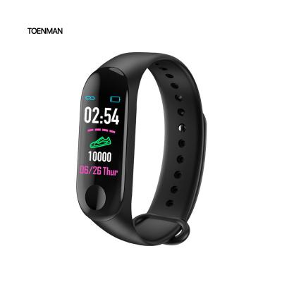 China Colorful Touch Screen Screen Health Fitness Tracker M3 Smart Wristband Call Reminder Sports Watch Smart Wristband for sale