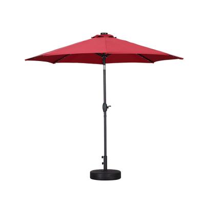 China Morden Modern Outdoor Furniture Large Parasol Garden Parasol Windproof Umbrella with Winding Crank and Tilt Function for sale