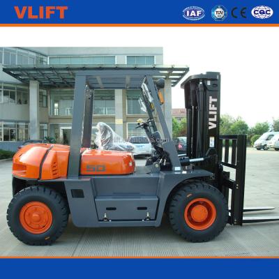 China 5 Sizes 4.5M 5000kg Ton Forklift Truck Max Lift for sale