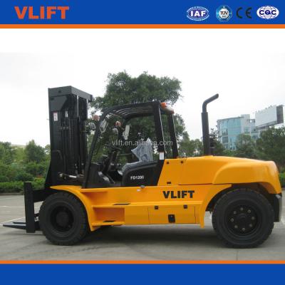 China 12ton diesel forklift Japan Isuzu Engine 1520*180*100 for sale