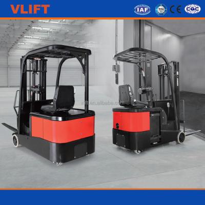 China 1.5 ton mini electric forklift with low price can enter cargo lift 1500kg for sale