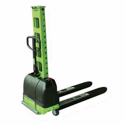 China Hotels Mini Electric Stacker 500kg Self Load Stacker Lifting Height 1300mm for sale