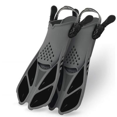 China Adjustable Swimming Snorkeling Adjustable Swimming Snorkeling Fins Unisex Wide Feet Fin Fins Factory Comfortable Eco-Friendly Durable for sale