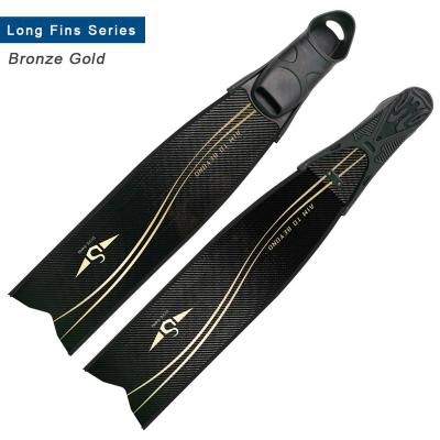 China Hot Wholesale Fashional Factory Sale Long Carbon Fiber OEM ODM Fins Scuba Diving Fins Freediving Fins for sale