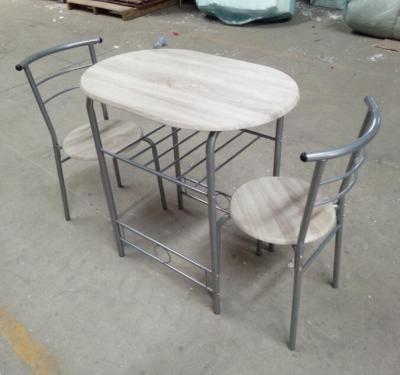 China DINING TABLE 1+2 Couples Steel Breakfast Table And Chairs Sets for sale