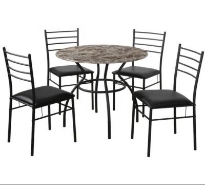 China Modern Marbling Dining Table and Chairs Set for sale