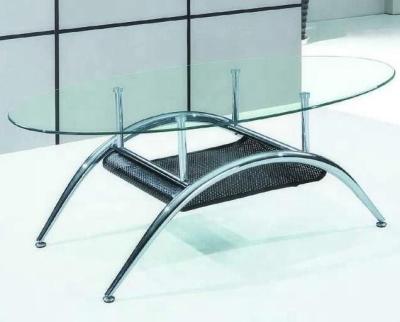 China High Tempered Glass Coffee Table / Modern Living Room Furniture for sale