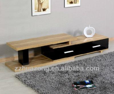 China Modern Modern Black High Gloss MDF TV Stand for sale