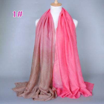 China Women's Adult Size Summer Gauze Scarf Voile Muslim Women Hijab Bali Solid Yarn Cotton Women's Canvas Hijabs Eco-Friendly Loop Scarf Cover for sale