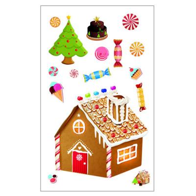 China Eco-friendly Christmas Stickers Cartoon Sticker On Hot Sale Christmas Decoration Holiday Celebration 2022 for sale