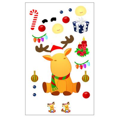 China Eco-friendly DIY Christmas Sticker Snowman Christmas Decorations Ornaments For Student Kids Gifts Party for sale