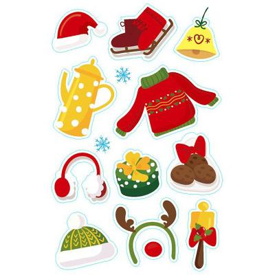 China High Quality Eco-friendly Stationery Cheap Multiple Styles Children's Toy Sticker Wholesale Stickers Christmas Ornaments for sale