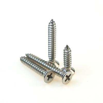 China Self Tapping Screws Wholesale Stainless Steel Cross Countersunk Head Point Self Tapping Shank Screws Electronic Furniture Screws for sale