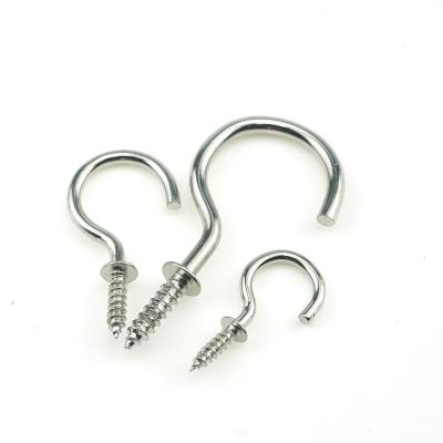 China Brass Good Selling Stainless Steel Self Tapping Screw C Hook/l Hook, Narrow Shape Screw Hook for sale