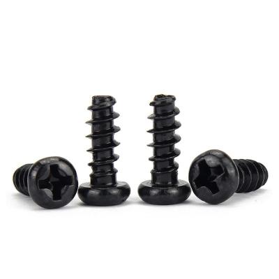 China PB Manufacturers Small Hexagon Black Round Head Socket Steel Custom Flat Shank Self Tapping Screw for sale