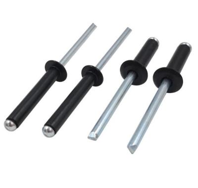 中国 Factory direct supply custom steel rivets black anodized open type blind rivet aluminum steel button head pop rivets 販売のため