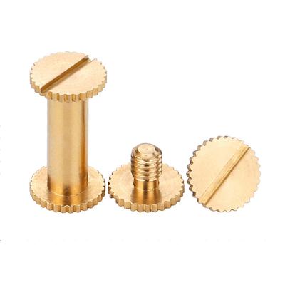 中国 High Quality Brass Male And Female Slotted Pound Binding Post Thumb Screws 販売のため