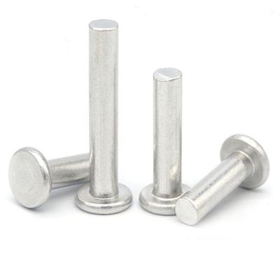 China 304 Stainless Steel Flat Rivet Head GB109 High Quality Flat Solid Rivets for sale