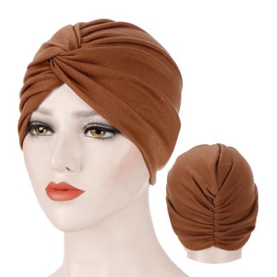 China Muslim Turbante Hood Cross Forehead Hat Turban Hijab Fashion Tank Top Islamic Headwear For Women India Inner Wrap Head Hijab Hats for sale