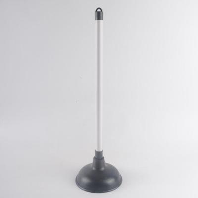 China Sustainable Black Pressure Toilet Rubber Plunger With Plastic Handle for sale