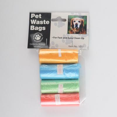 China Sustainable 60PCS Pet Waste Cleaning Bags Dog Poop Bags for sale