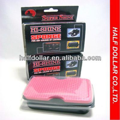 China instant shoe shine sponge/shoe shine sponge/self shining shoe polish 50180 for sale