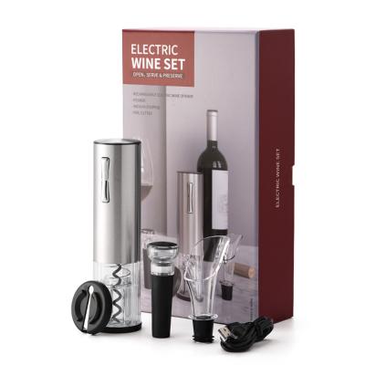 China Option Best Quality Rechargable Stainless Steel Wine Vacuum Stocked Hot Fill Electric Opener for sale