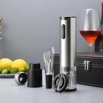 China Viable Design Affordable Creative Rechargable Stainless Steel Wine Opener Custom Refilling Electric Set for sale