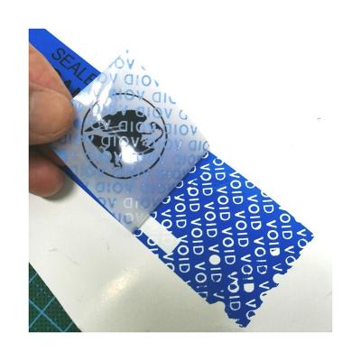 China Top Selling Anti-Counterfeit Guaranteed Quality Individuality Anti Counterfeit Sealing Label for sale