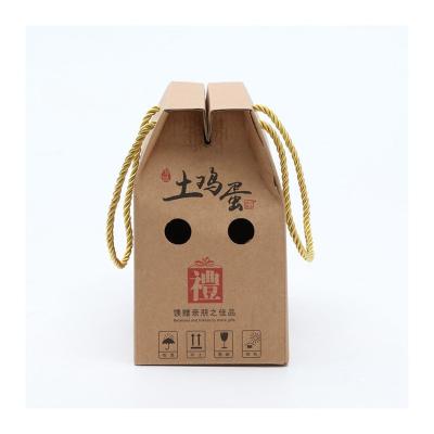 China 2021 Recyclable New Popularity Brown Cardboard Food Paper Egg Packaging Box for sale