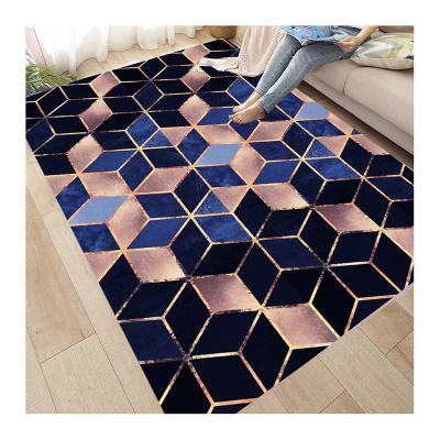 China Luxury Washable Custom Design 3d Print Chenille Floor Blanket Rug Large Area Cover Living Room Center Cover for sale