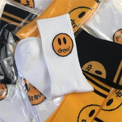 China Scuff Resistance Mens Womens Fashion Cotton The New Bangs Kanye West Print Hip Hop Harajuku Thick Skateboard Long Socks for sale