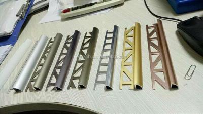 China Corner or wall lines between ceramic color aluminum cheap decorative wall corner protector or anodizing guards for sale