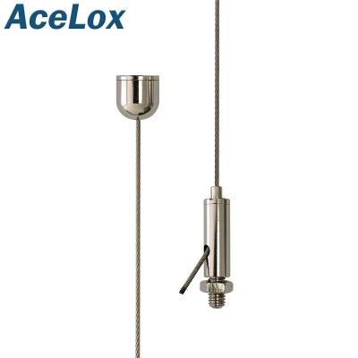 China Lighting AceLox Systems Adjustable Lighting Hanging System Cable Wire Suspension Kits For Lighting for sale