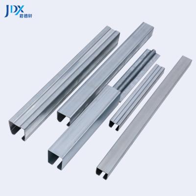 China Modern Multiple Roller Sliding Track Bottom Channel Aluminum Barn Glass Cabinet Door Roller Sliding Door Track For Sliding Door for sale